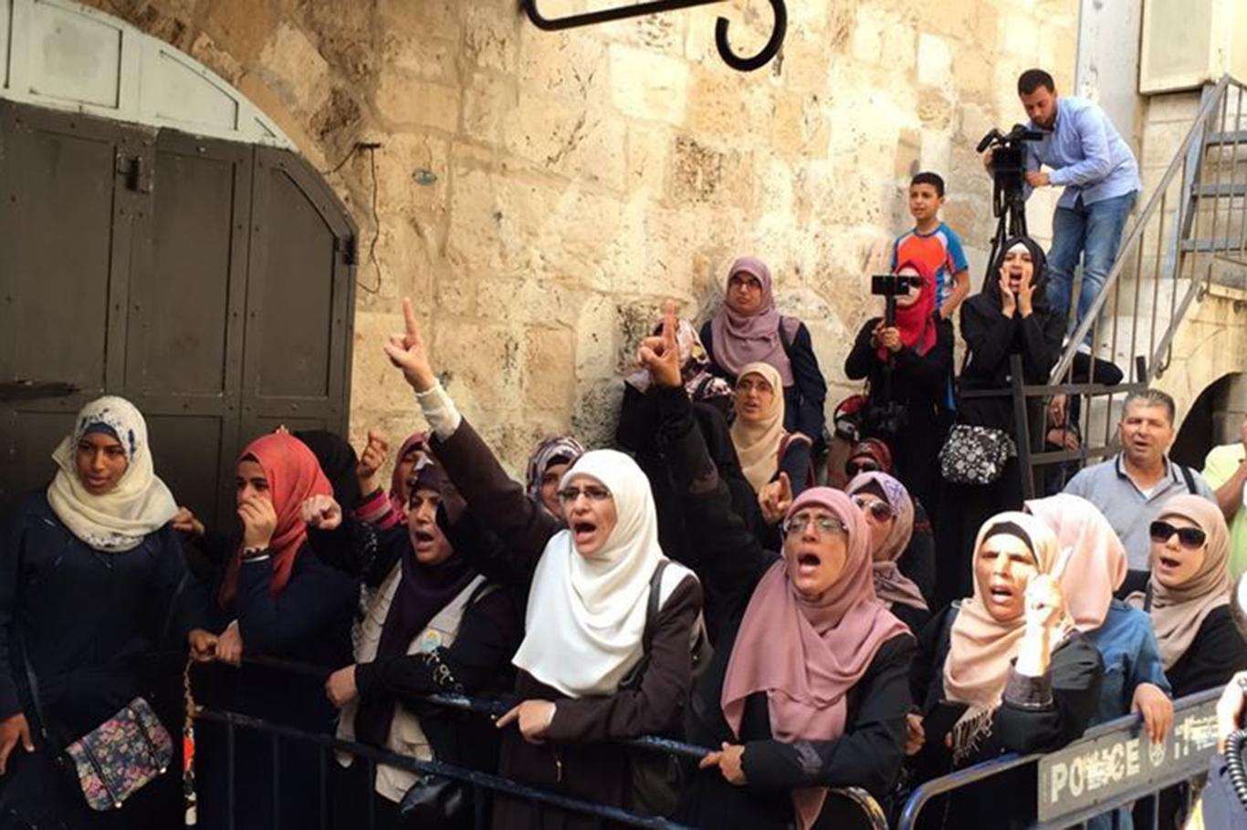 İşgalciler tekbir getirdi diye Kudüslü 4 kadını gözaltına aldı